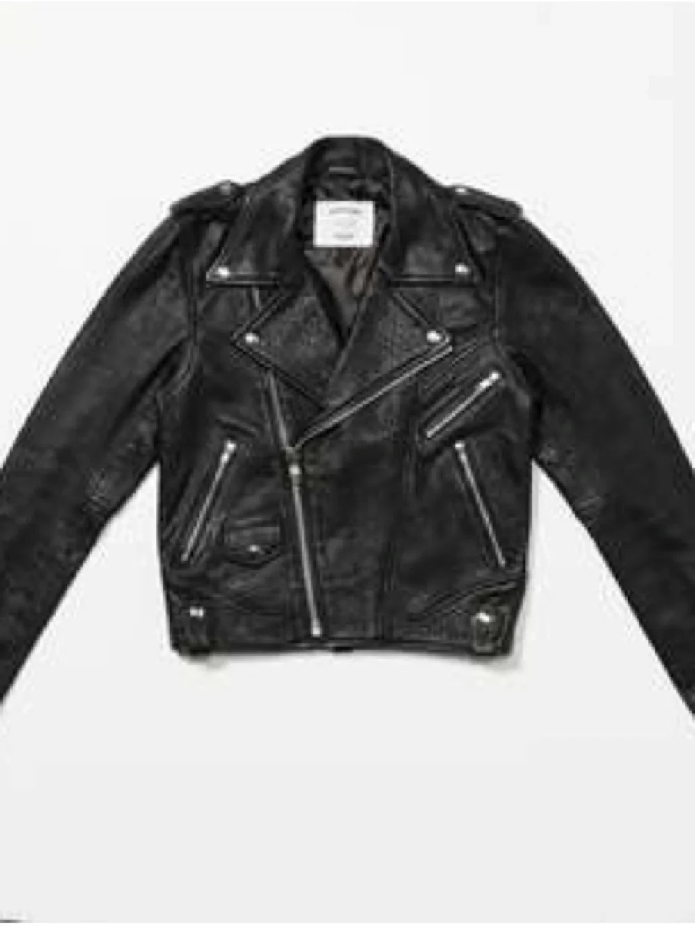 Free people x understated leather black leather jacket